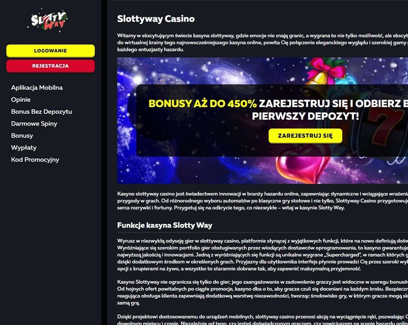 Slottyway kasyno wyróżnia się błyskawicznym procesem rejestracji i, slottyway casino